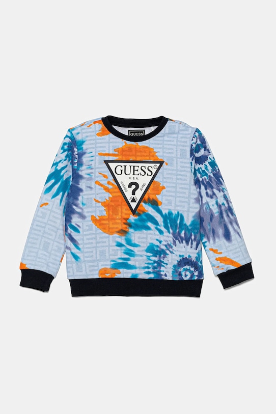 

Детская хлопковая толстовка Guess, синий