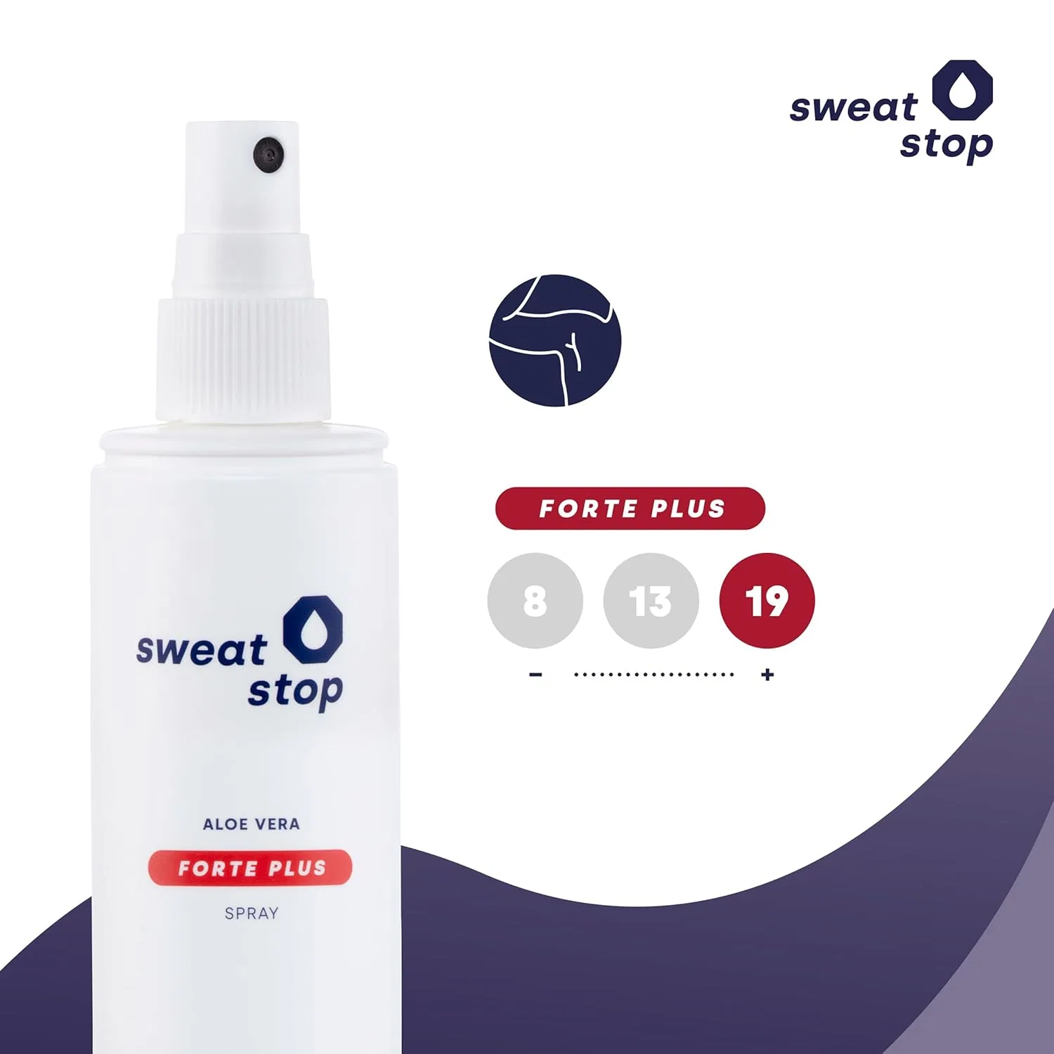 Антиперспирант-спрей для подмышек SweatStop Aloe Vera Forte Plus 100 мл Sweat Stop — фото 2