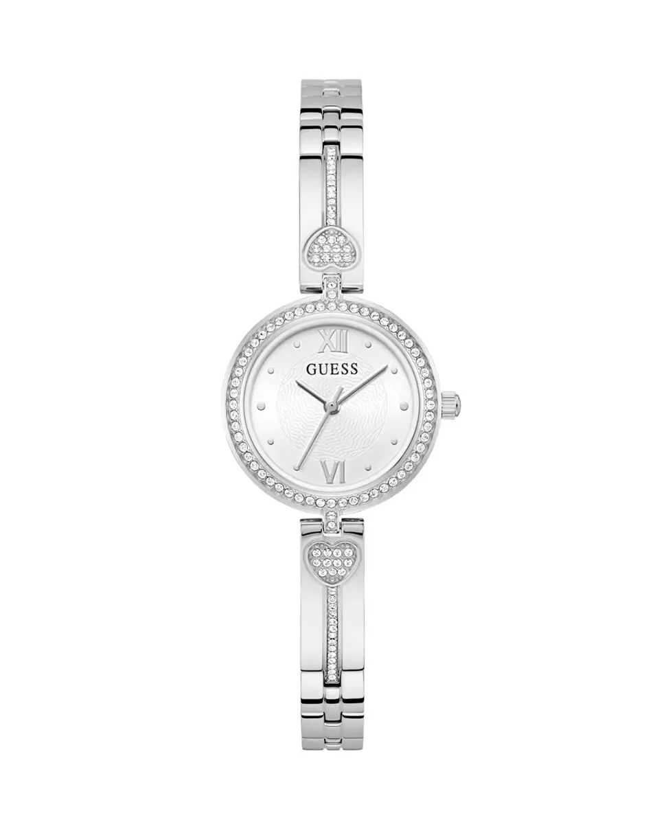 

Стальные женские часы Lovey GW0655L1 с серебряным ремешком Guess, серебрянный