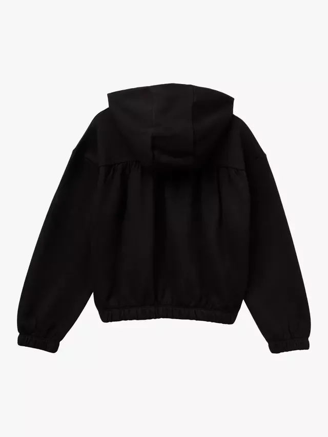 Детская толстовка NY из смесовой хлопковой ткани, черная Benetton — фото 2