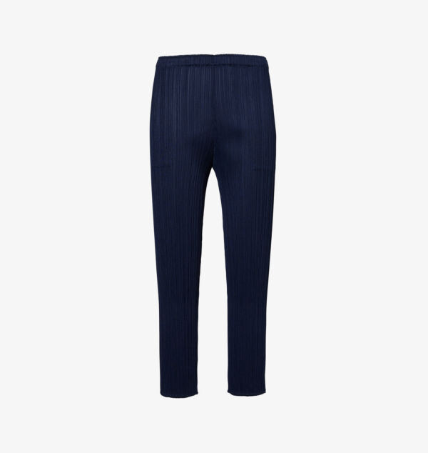 

Укороченные трикотажные брюки со складками Pleats Please Issey Miyake, синий