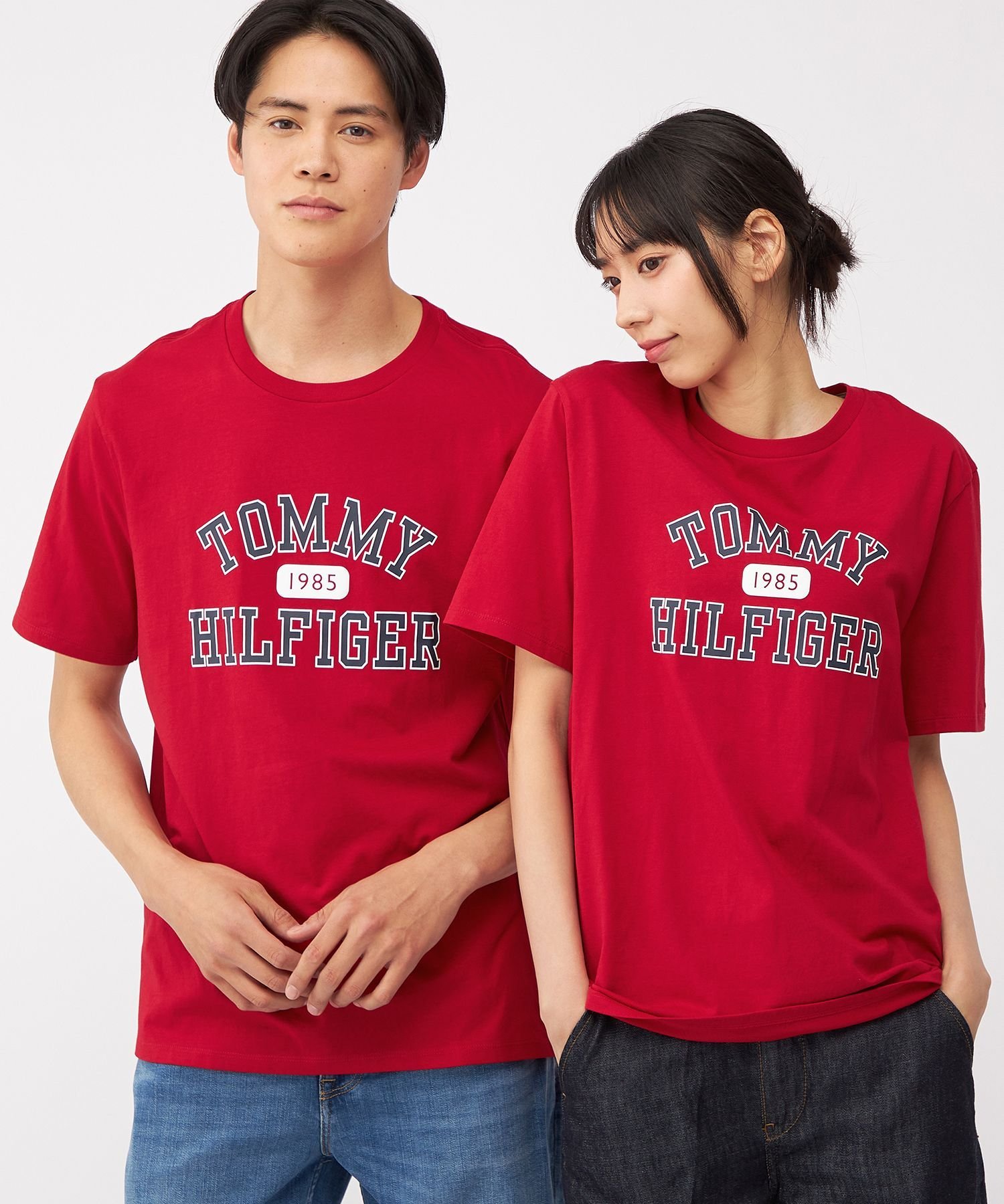 Футболка с логотипом, унисекс, только онлайн. Tommy Hilfiger, Red XLD