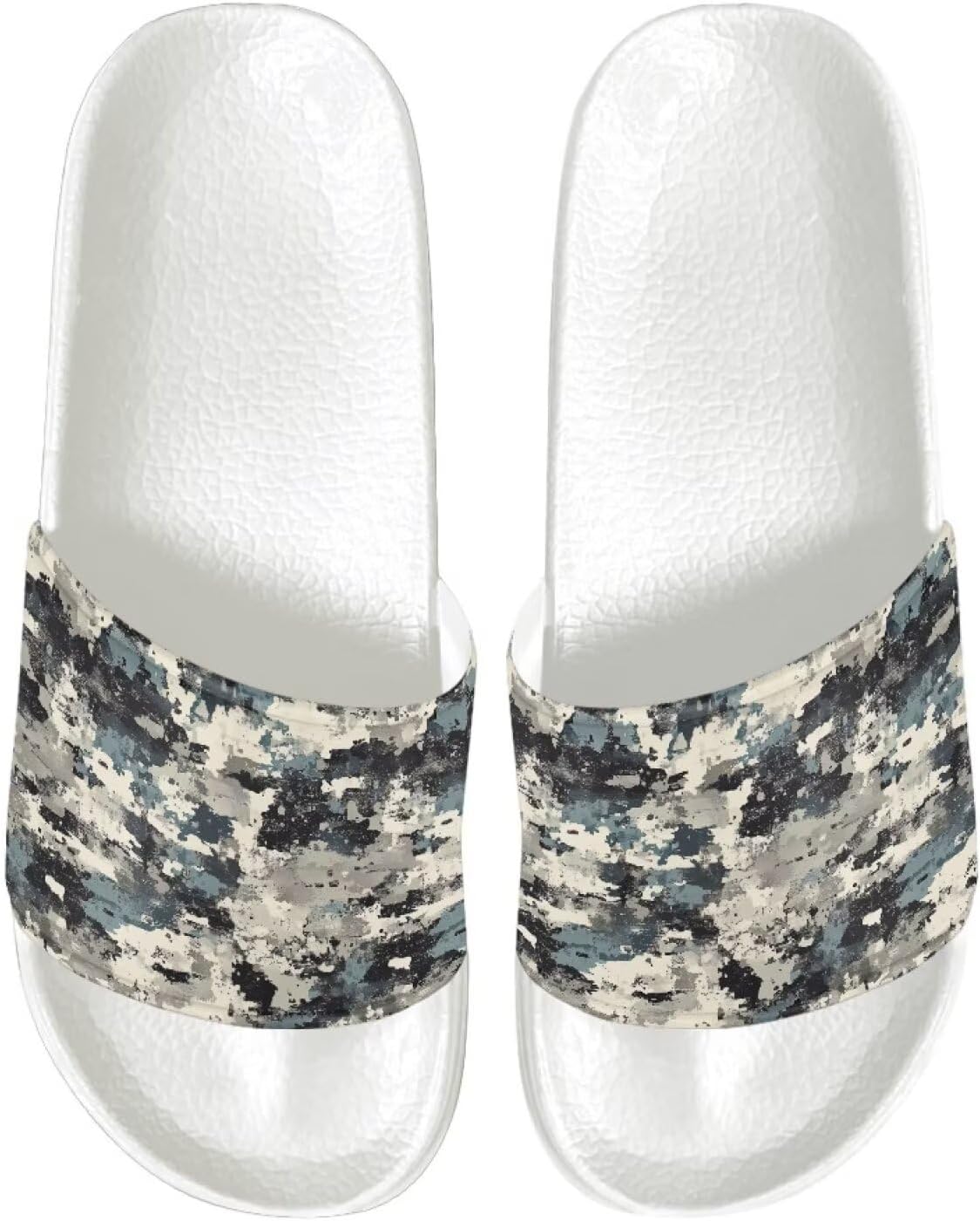 

Мужские слайд-сандалии Qoiuvncy, легкие, противоскользящие, спортивные, с открытым носком, на лето, шлепанцы для спа, белая подошва, размеры 5-14