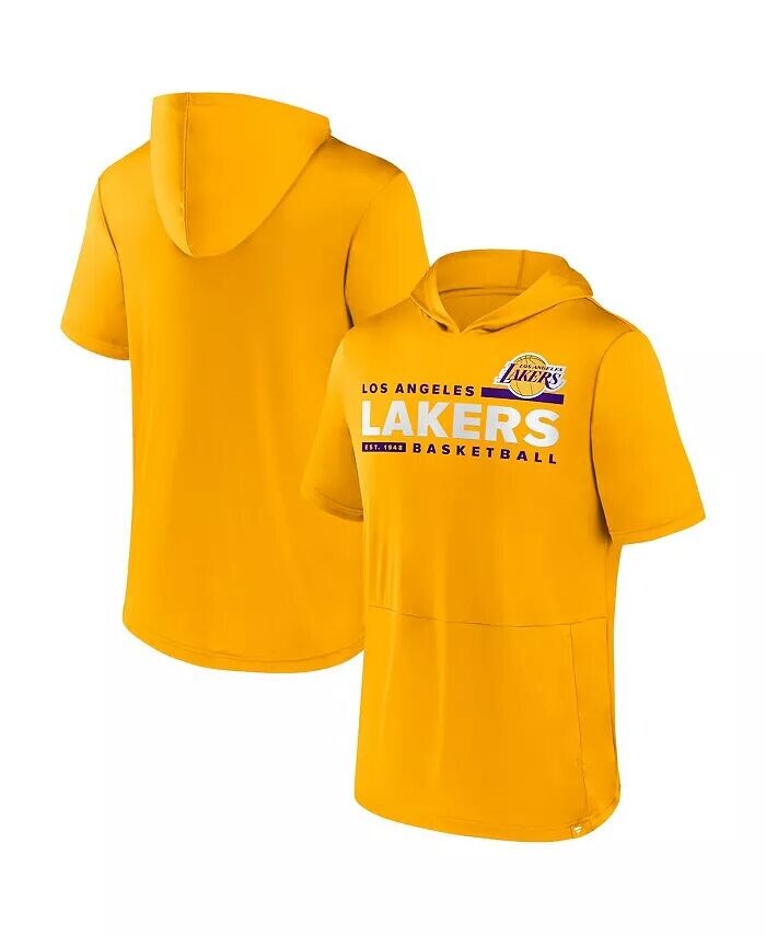 

Мужская золотая футболка с капюшоном Los Angeles Lakers Possession Fanatics