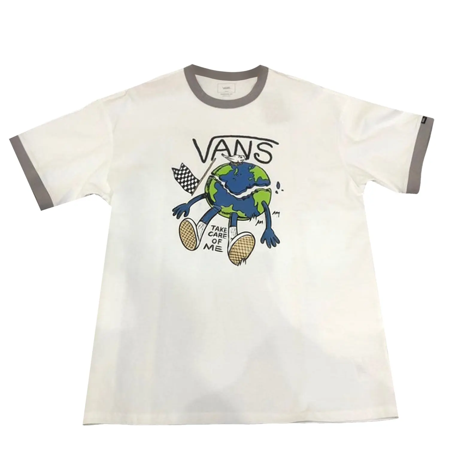 

Vans Мужские белые футболки с круглым вырезом средней высоты, Белый, Vans Мужские белые футболки с круглым вырезом средней высоты