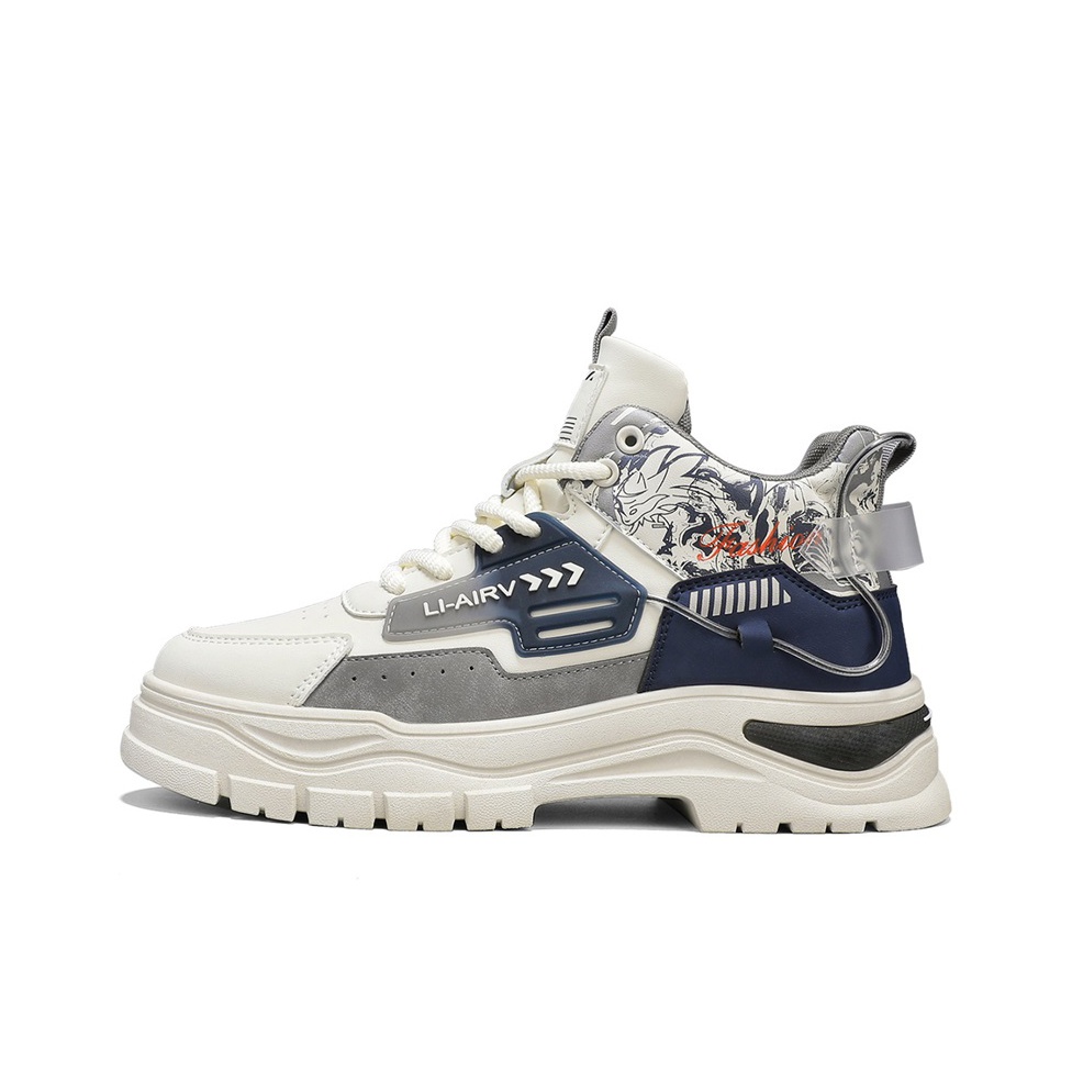 

YUZHAOLIN Короткие мартинсы мужские бежево-серые, цвет Beige Gray