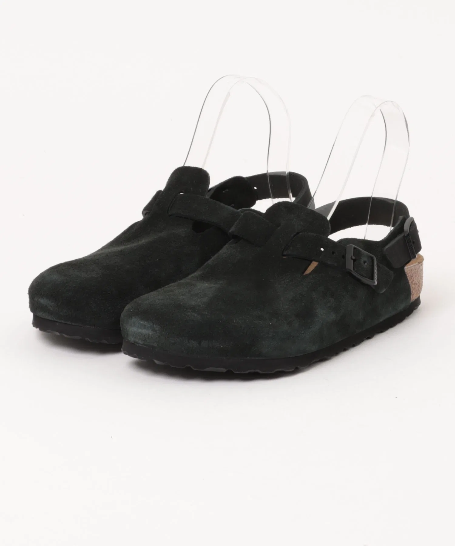 Унисекс сабо Birkenstock Tokio из замши чёрные