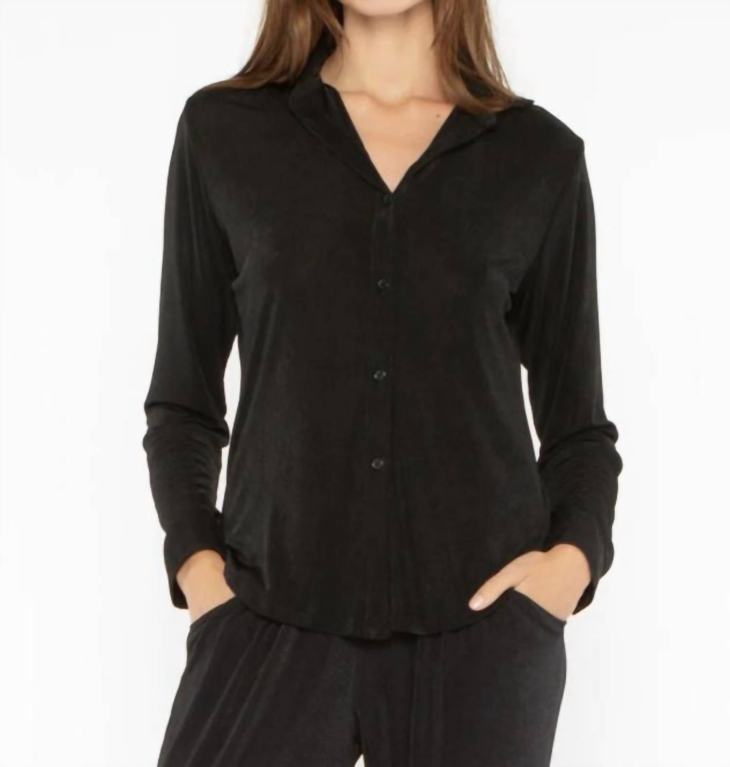 

Черная рубашка Slinky на пуговицах RIPLEY RADER