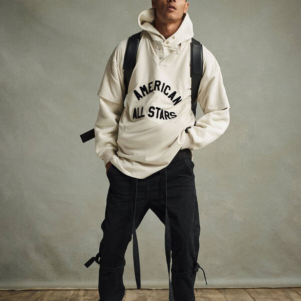 Футболка all star henley tee 'cream heather' Fear Of God, бежевый — фото 4