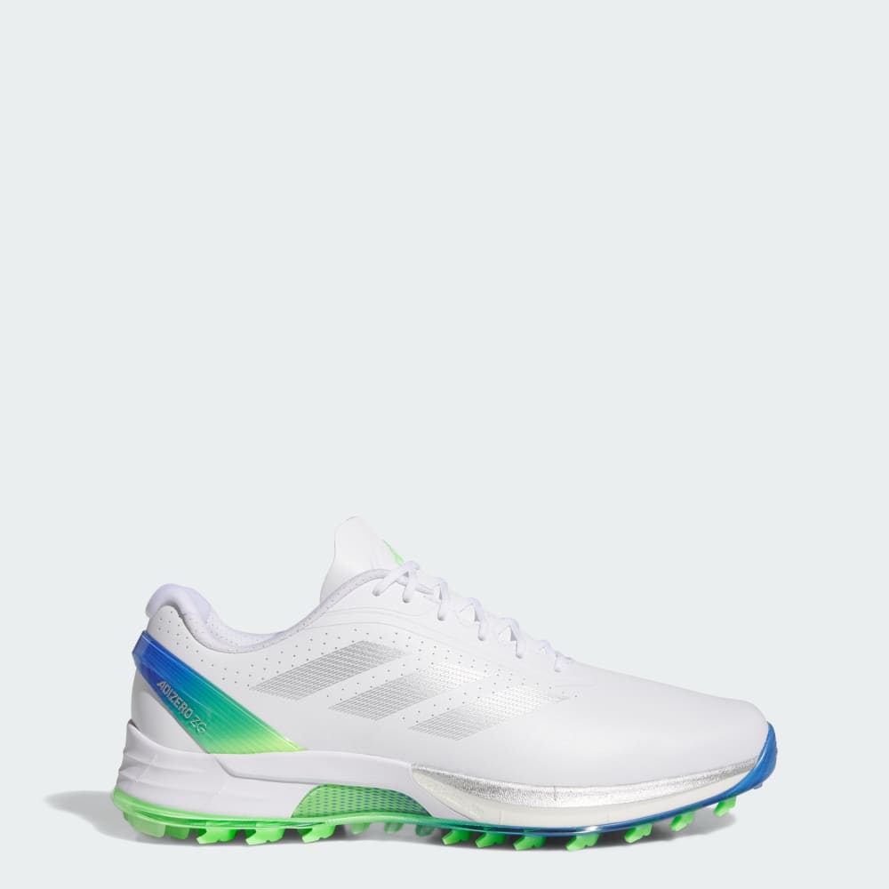 

Кроссовки Adidas Adizero ZG Spikeless Golf Shoes, цвет Cloud White/Silver Metallic/Lime Burst