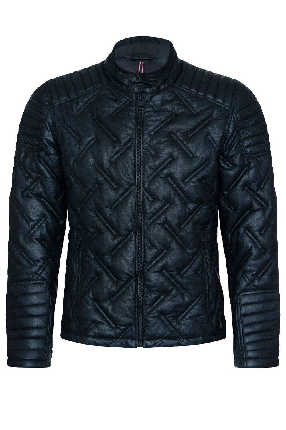 

Кожаная стеганая косуха - Манаус Infinity Leather, черный