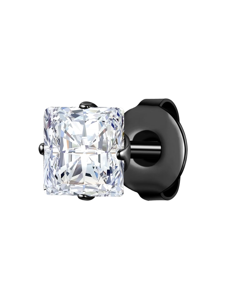 

True Rebels Серьги из нержавеющей стали с черными цирконами