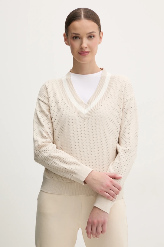 

Свитер хлопковый Dkny, бежевый