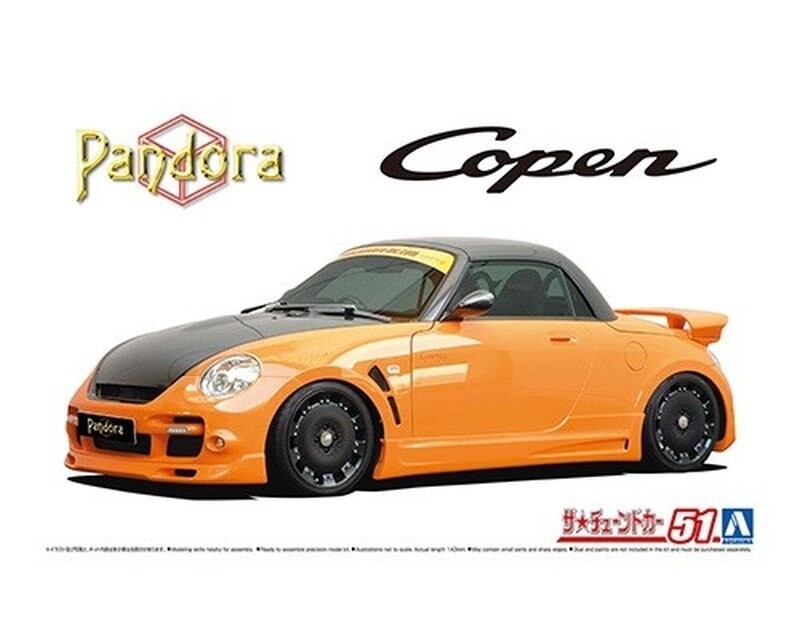 

Aoshima 05898 PANDORA TYPE887 EVOⅡ L880K COPEN '02(DAIHATSU) 1/24 Inna marka