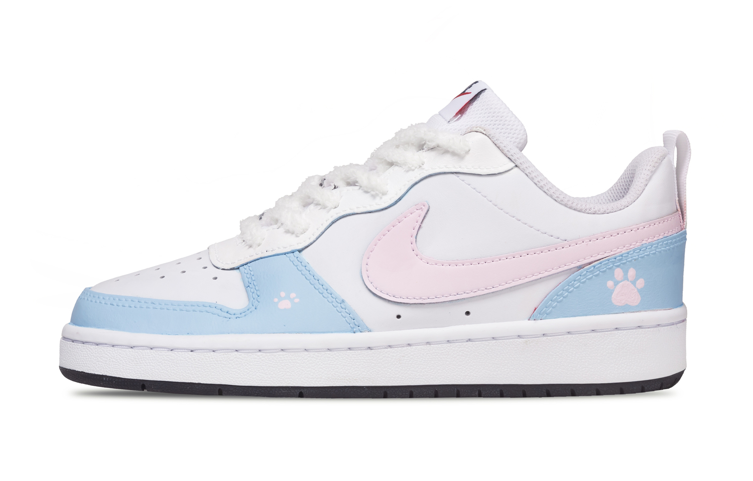 

Court Borough 2 Leather Slip Resistant Abrasion Resistant Low top Детские скейтбордические кроссовки для подростков Nike, sky синий