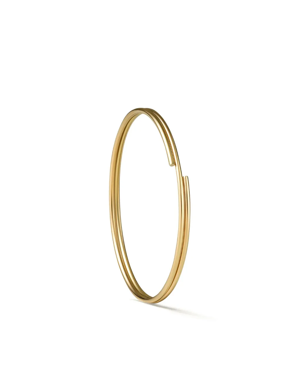 

Серьга Double Hoop 30 из желтого золота Shihara, золотой