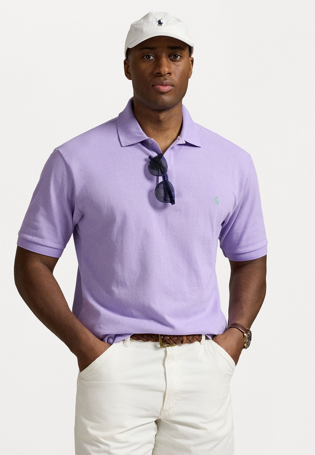 

Поло THE ICONIC MESH POLO SHIRT Polo Ralph Lauren Big & Tall, сиреневый