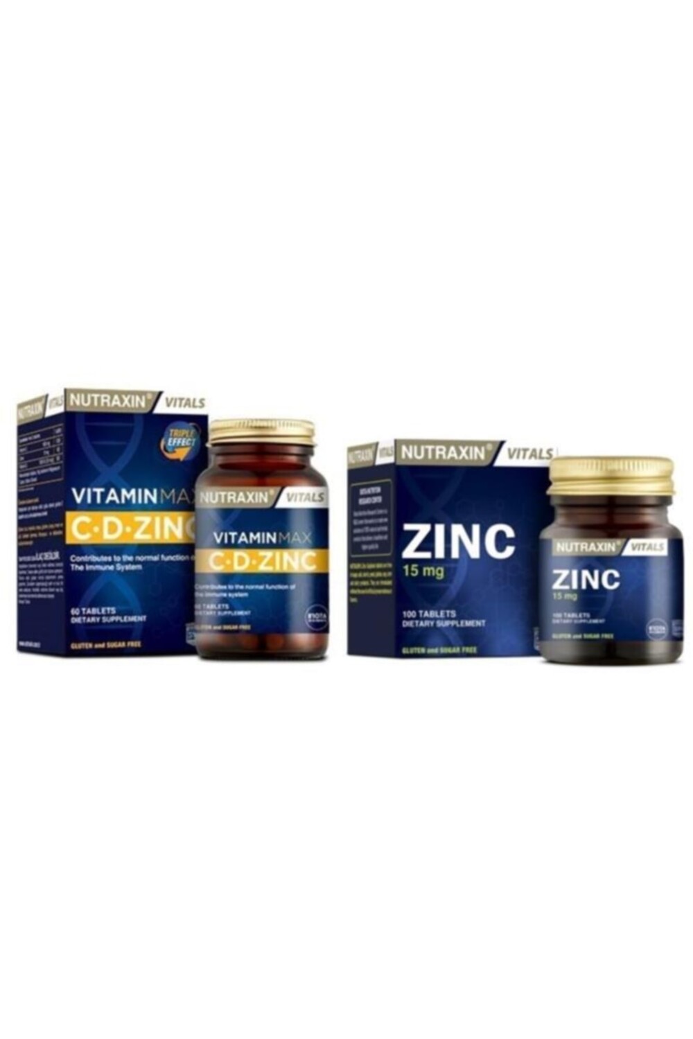 

Nutraxin Цинк 15 мг 100 таблеток + витамин макс. 60 таблеток
