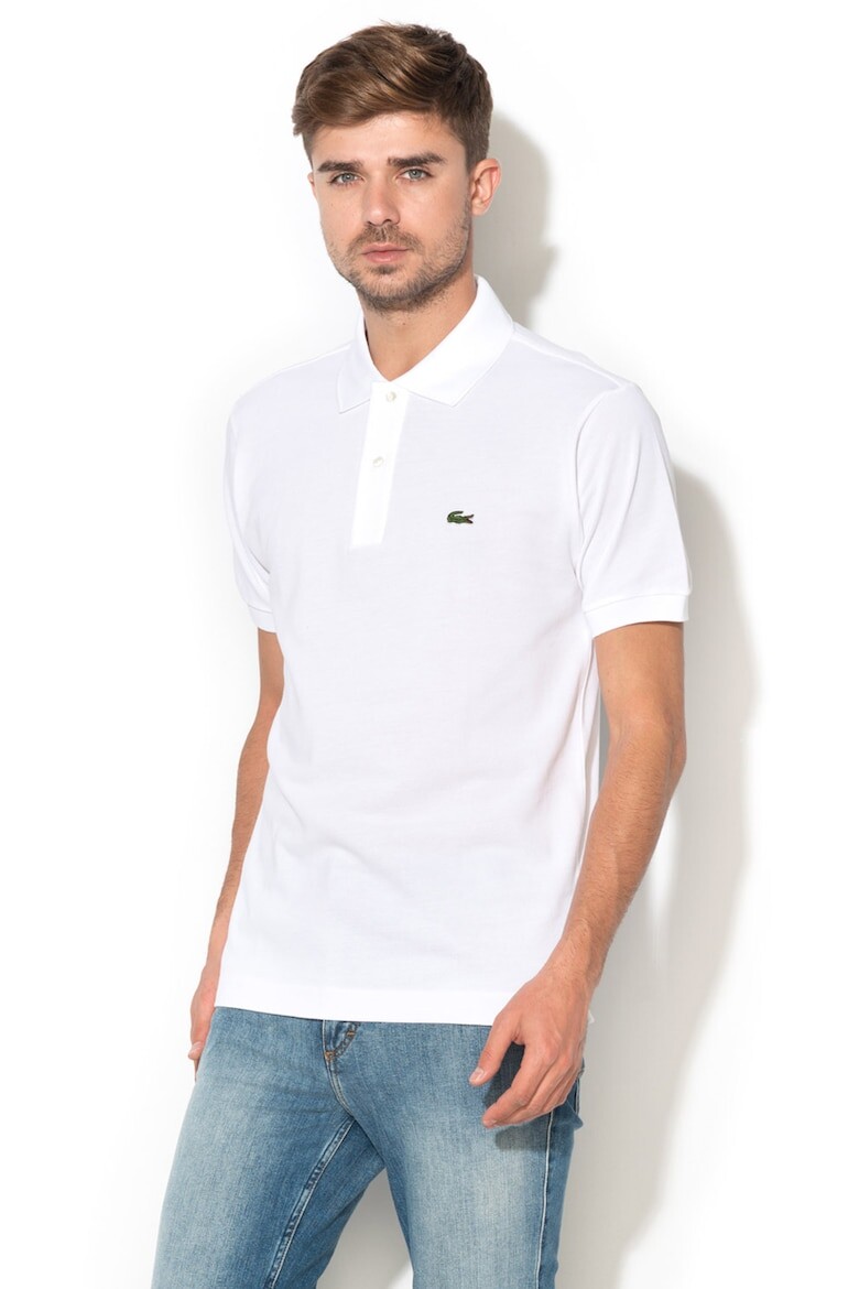 Поло Lacoste Classic Fit L.12.12, белый — фото 3