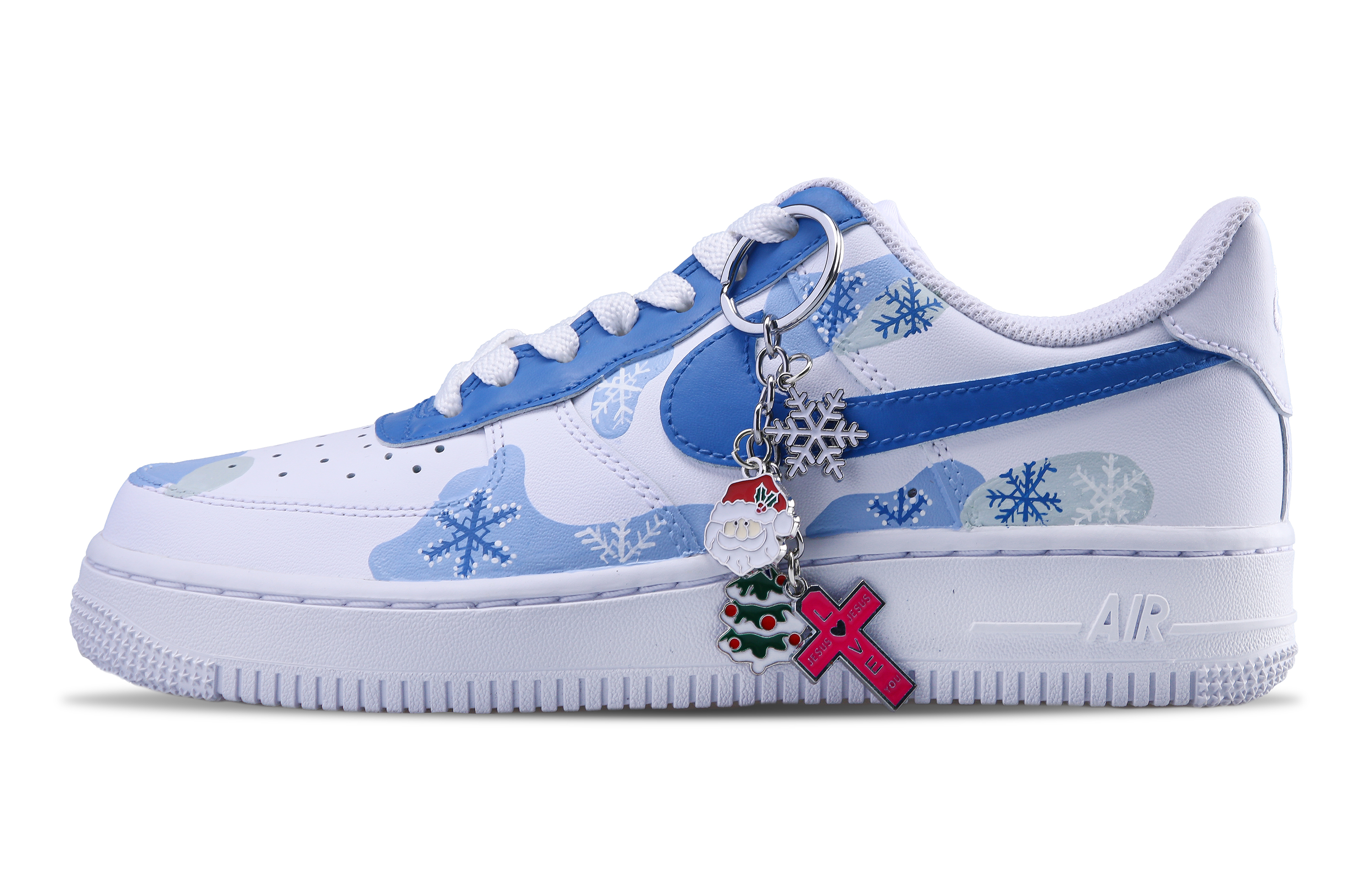 

Кроссовки Nike Air Force 1 Skateboarding Shoes Women's Low-top Blue/white, белый