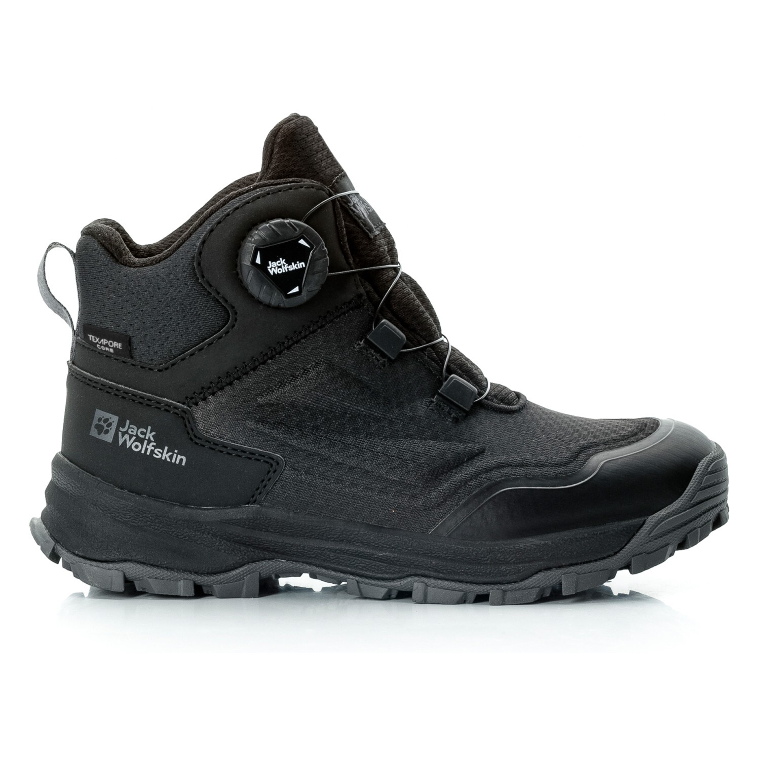 

Ботинки для прогулки Jack Wolfskin Kid's Cyrox Texapore Dial Mid, черный