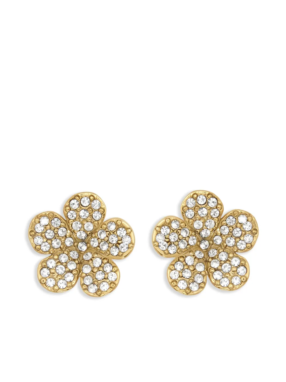 

Серьги-гвоздики Crystal Flower Oscar de la Renta, золотой