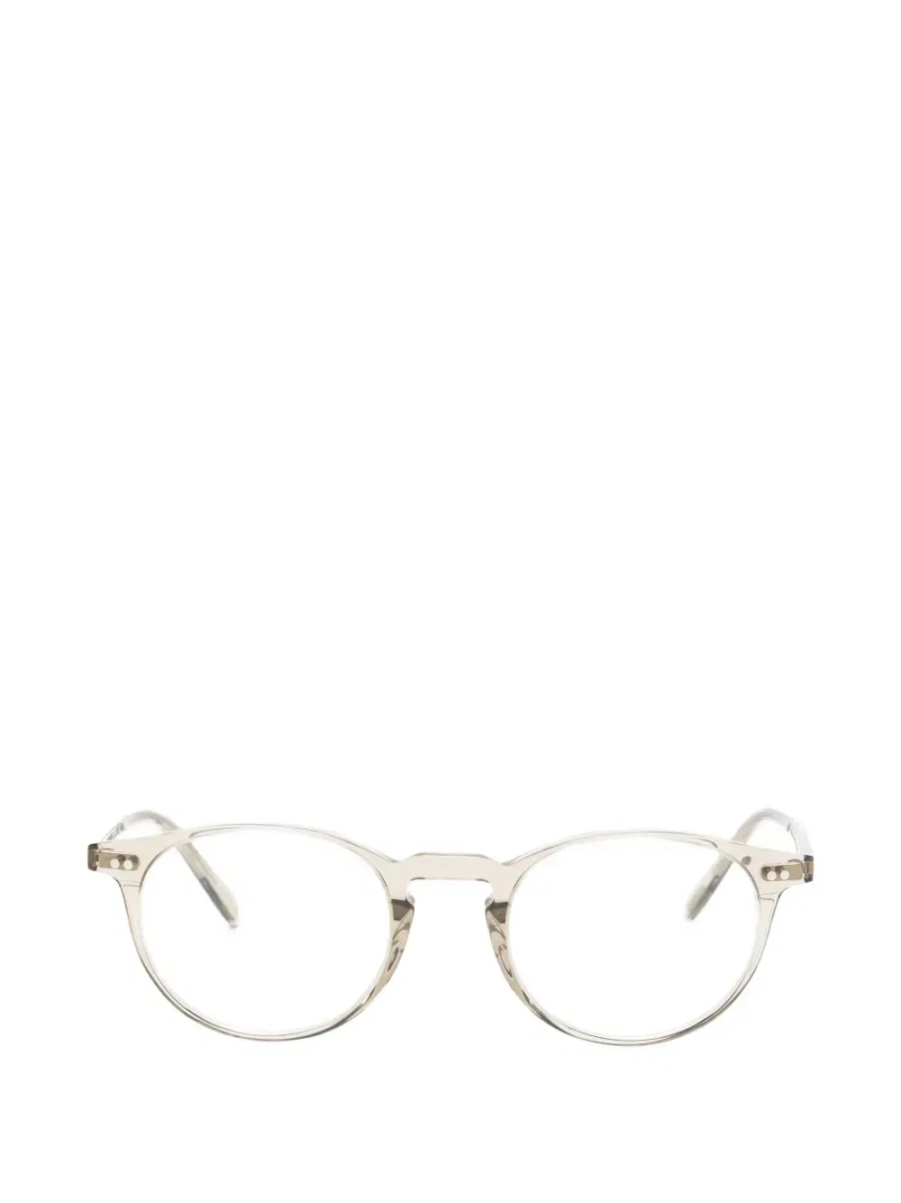 Очки Riley R в круглой оправе Oliver Peoples, бежевый
