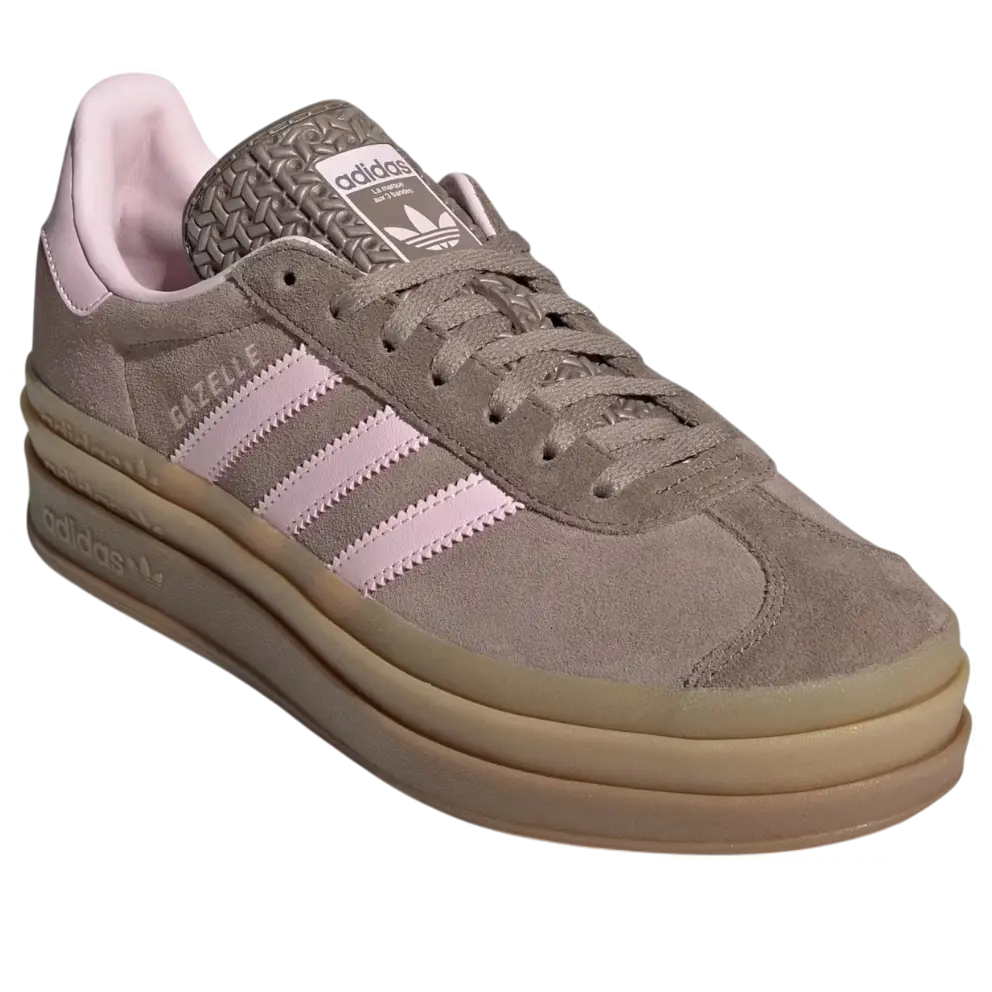 Кроссовки (WMNS) adidas Gazelle Bold 'Trace Brown Clear Pink' — фото 4