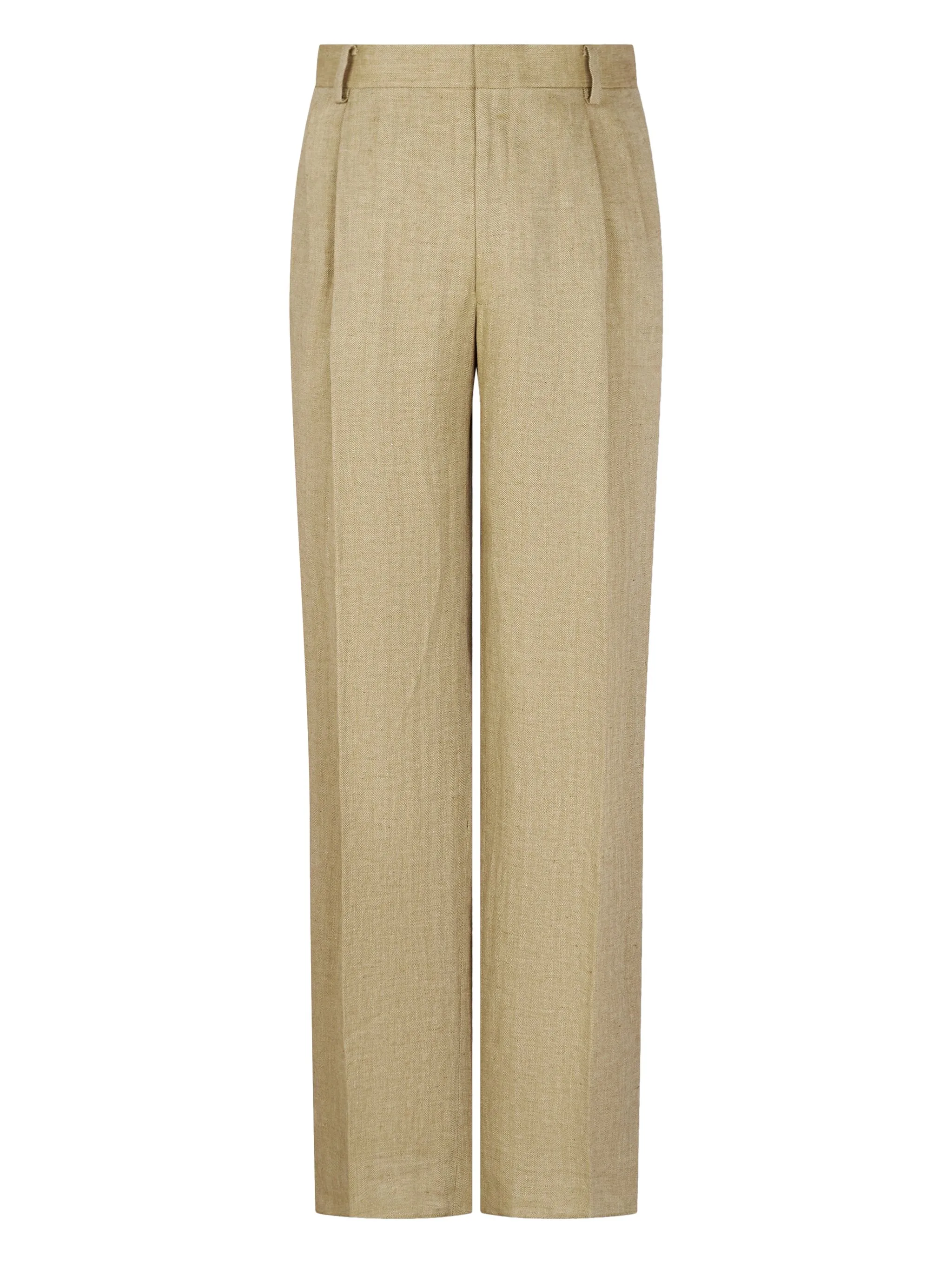 

Льняные брюки широкого кроя Man On The Boon., бежевый