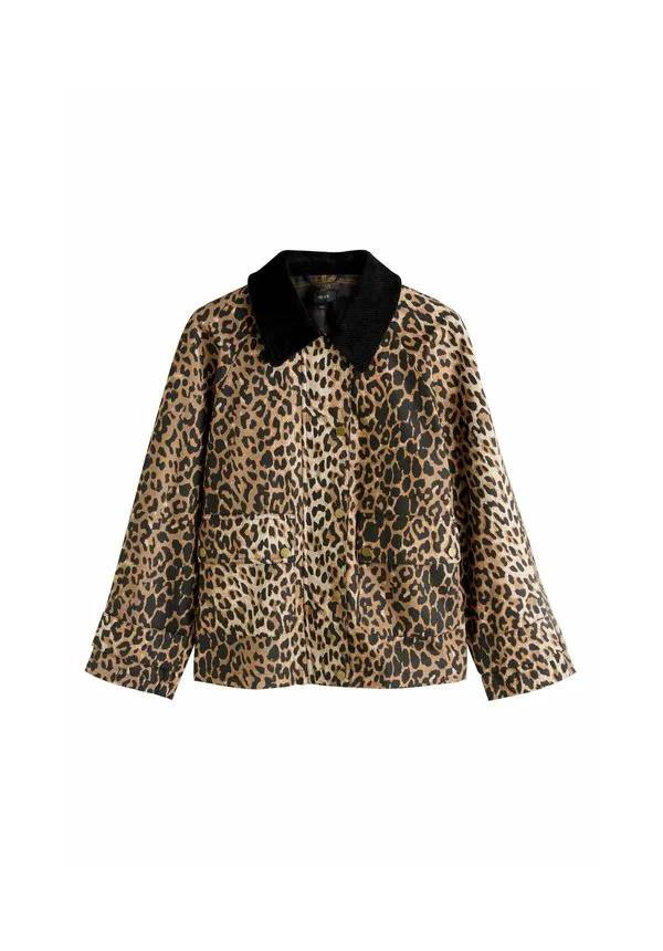 Вощеная легкая куртка стандартного кроя Next, Animal Print