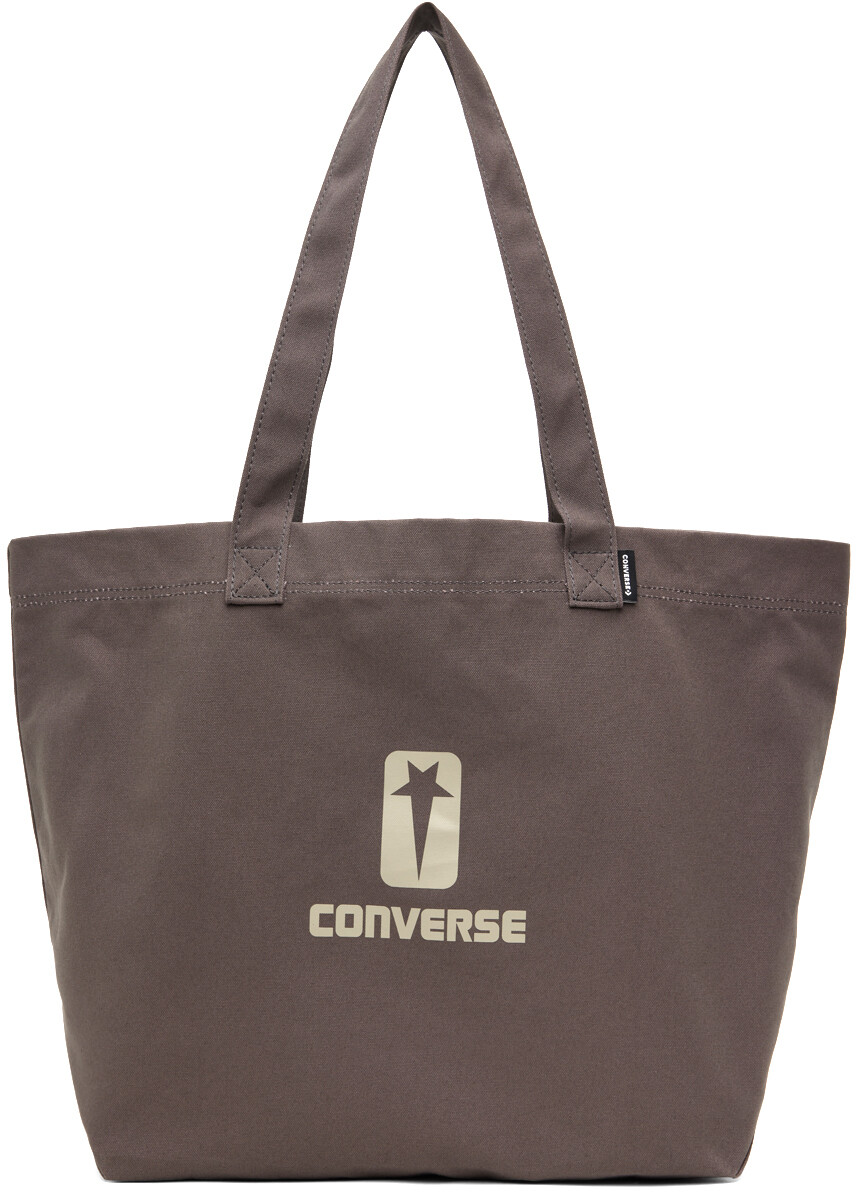 

Серая сумка-тоут с логотипом Converse Edition Rick Owens DRKSHDW