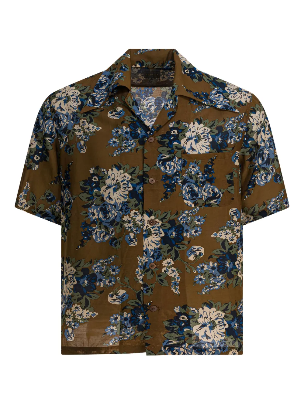 

Рубашка с цветочным принтом KAPITAL, коричневый