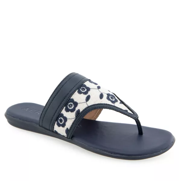 Женские плоские сандалии-шлепанцы Illia Aerosoles, цвет natural navy