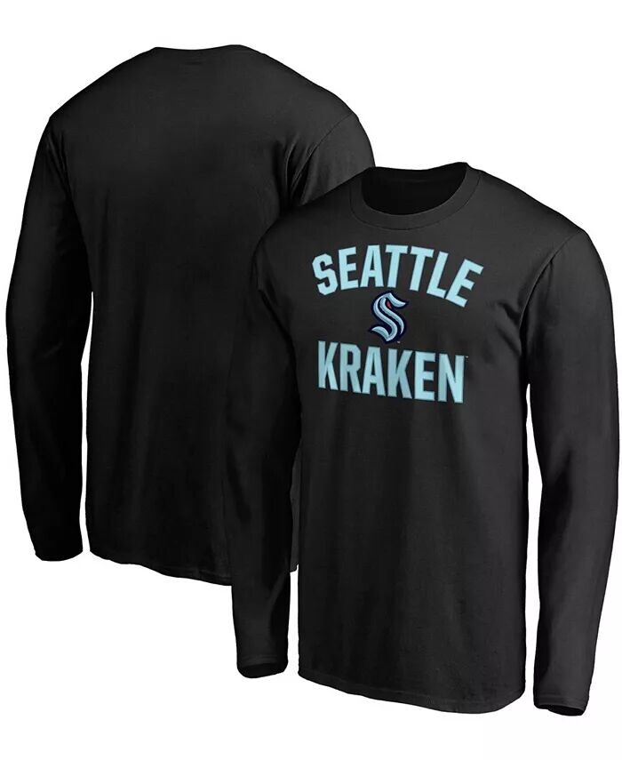 

Мужская черная футболка с длинным рукавом Seattle Kraken Victory Arch Fanatics