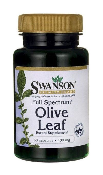 

Препарат, поддерживающий систему кровообращения Swanson Full Spectrum Olive Leaf, 60 шт