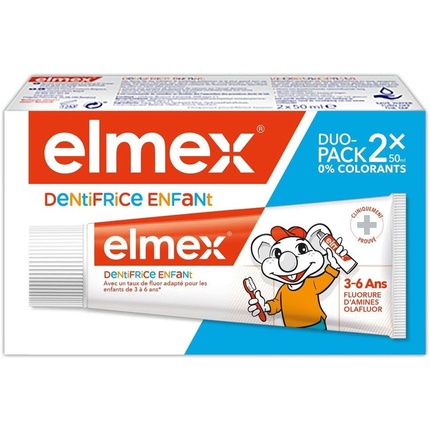 

Детская зубная паста 50 мл - Упаковка из 2 шт Elmex