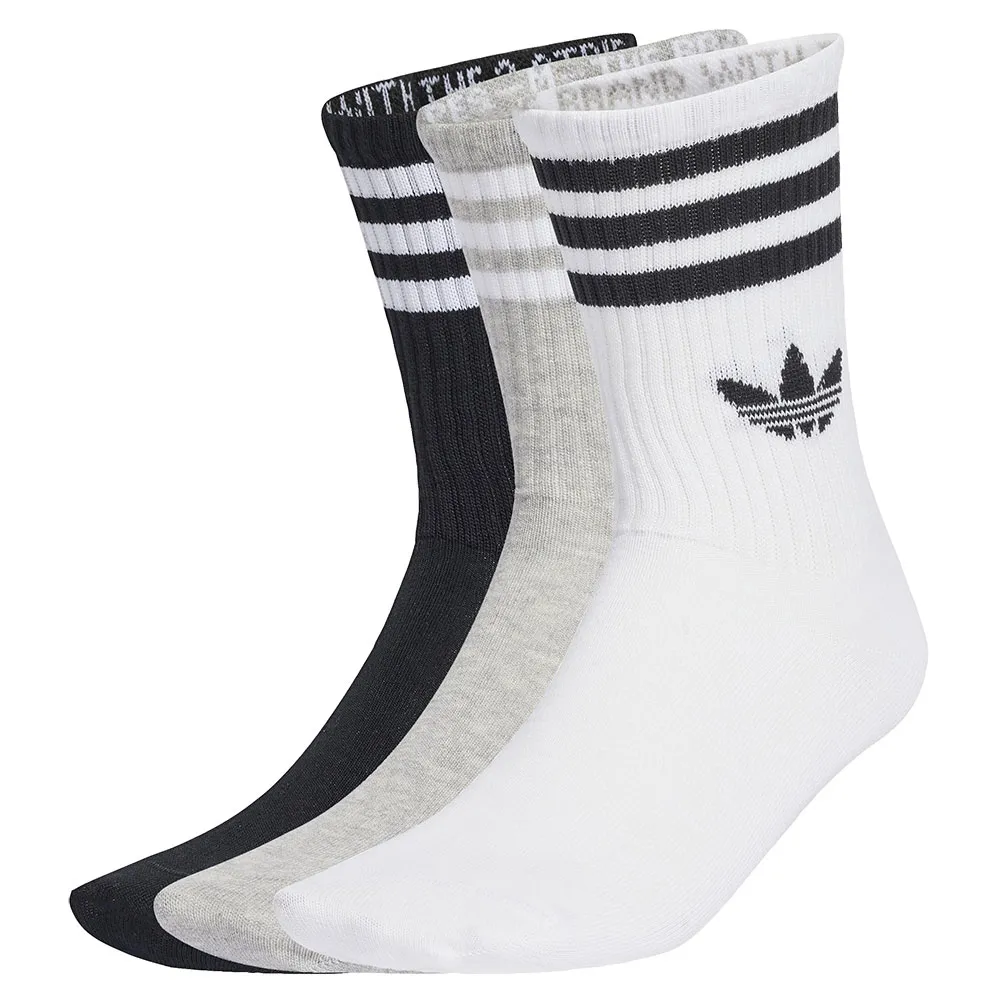 

Носки 3 шт adidas Originals 3 Stripes crew, разноцветный