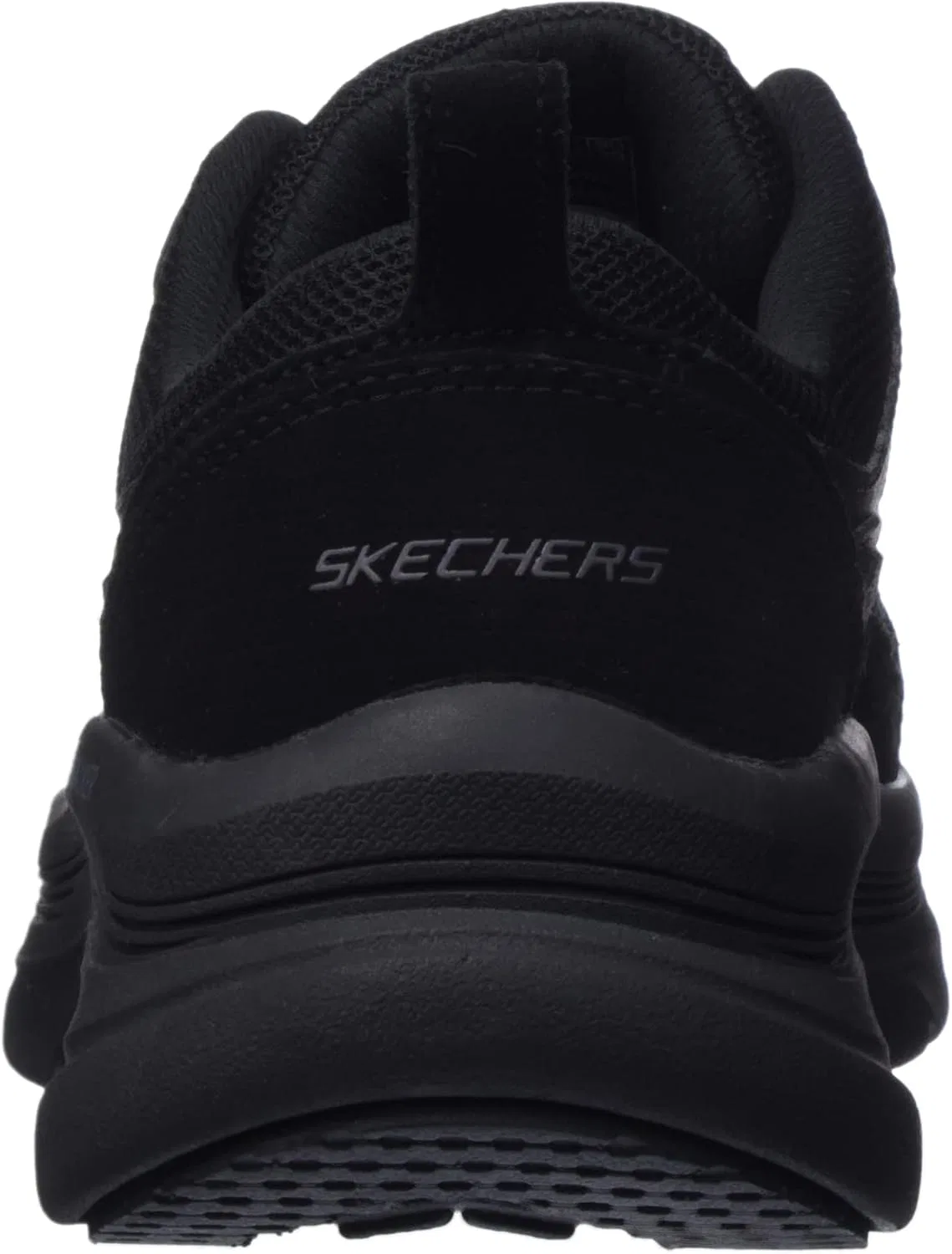 Мужские кроссовки Skechers D'lux Walker-New Moment, Black Leather Net Black Trim — фото 3