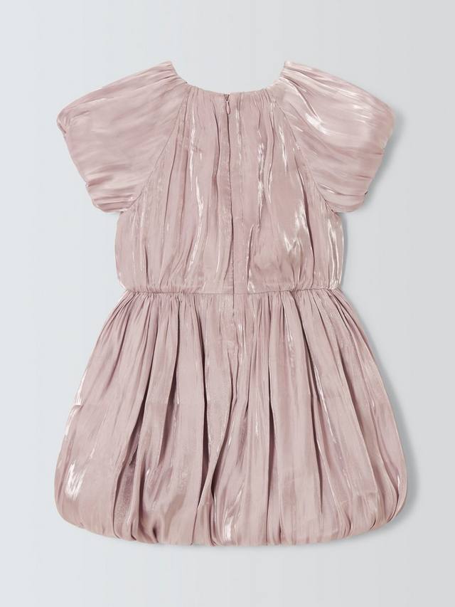 Детское платье для праздника с пышными рукавами и отделкой подола John Lewis, Pink — фото 4