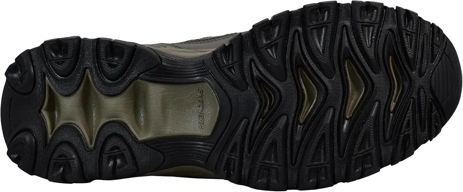 Мокасины мужские Skechers, оливковый/черный — фото 4
