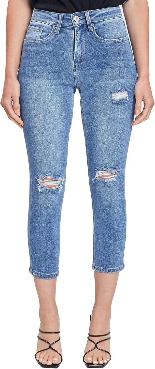 

Royalty for Me Women's Sustainable Vintage Straight Ankle Jeans