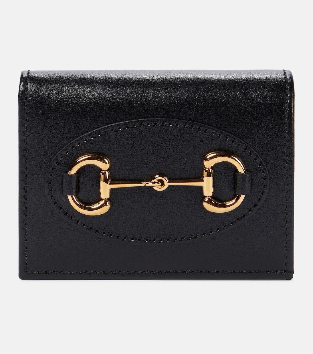 

Кожаный кошелек gucci horsebit 1955 Gucci, черный