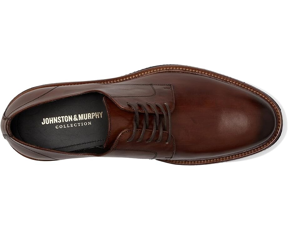 Оксфорды Johnston & Murphy Collection Jenson Plain Toe, цвет Brown Italian Calfskin — фото 2