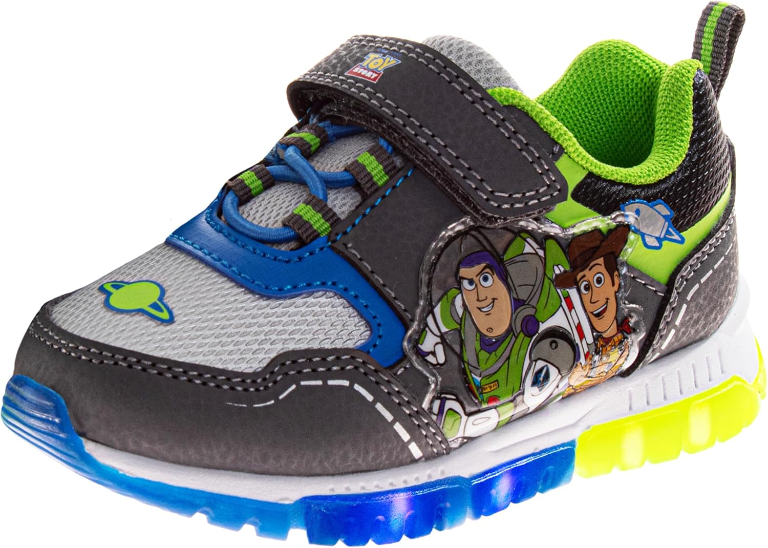 

Детские кроссовки с подсветкой, светящиеся кроссовки для мальчиков, спортивная обувь для мальчиков Sonic, MonsterJam, Spider-Man, Mickey, Paw Patrol, Toy Story, TMNT (размеры: 5-10 для малышей / 11-12 для детей младшего возраста) Josmo, зеленый/...