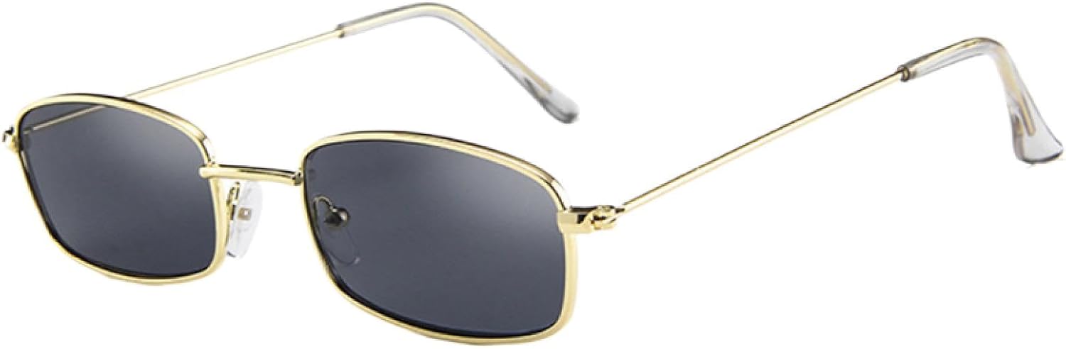 

Солнцезащитные очки с защитой от УФ-излучения UV400 | Металлическая оправа, прозрачные линзы | Для женщин и мужчин, для занятий спортом на открытом воздухе и вождения DSVIGF, 02 Gold-gray