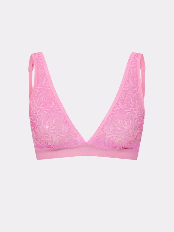 

Erlich Textil Бюстгальтер ICONIC LACE PLUNGE в цвете «жевательная резинка»