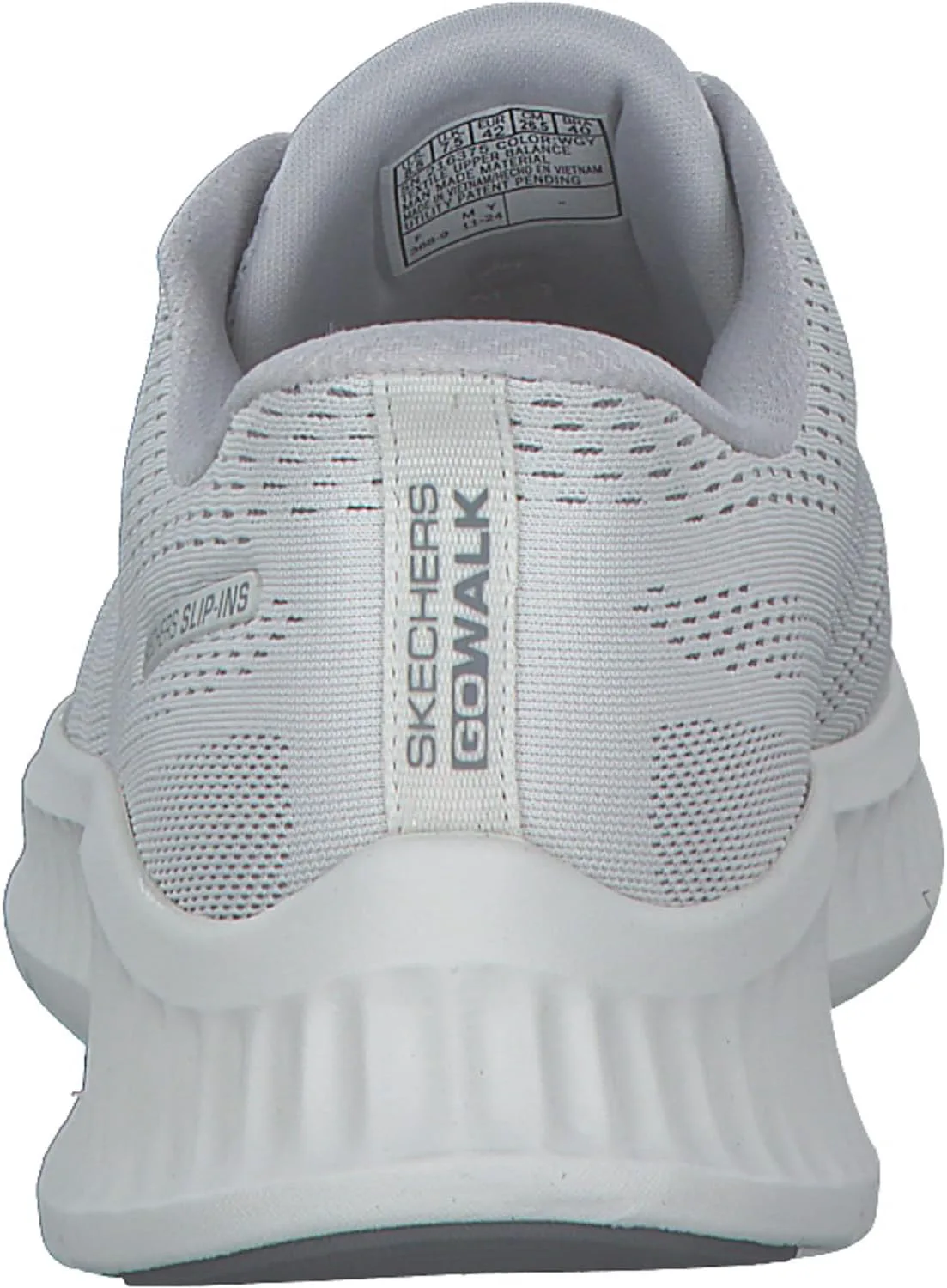Мужские кроссовки Skechers Go Walk Now - Payton, без застежек, белый/серый — фото 4