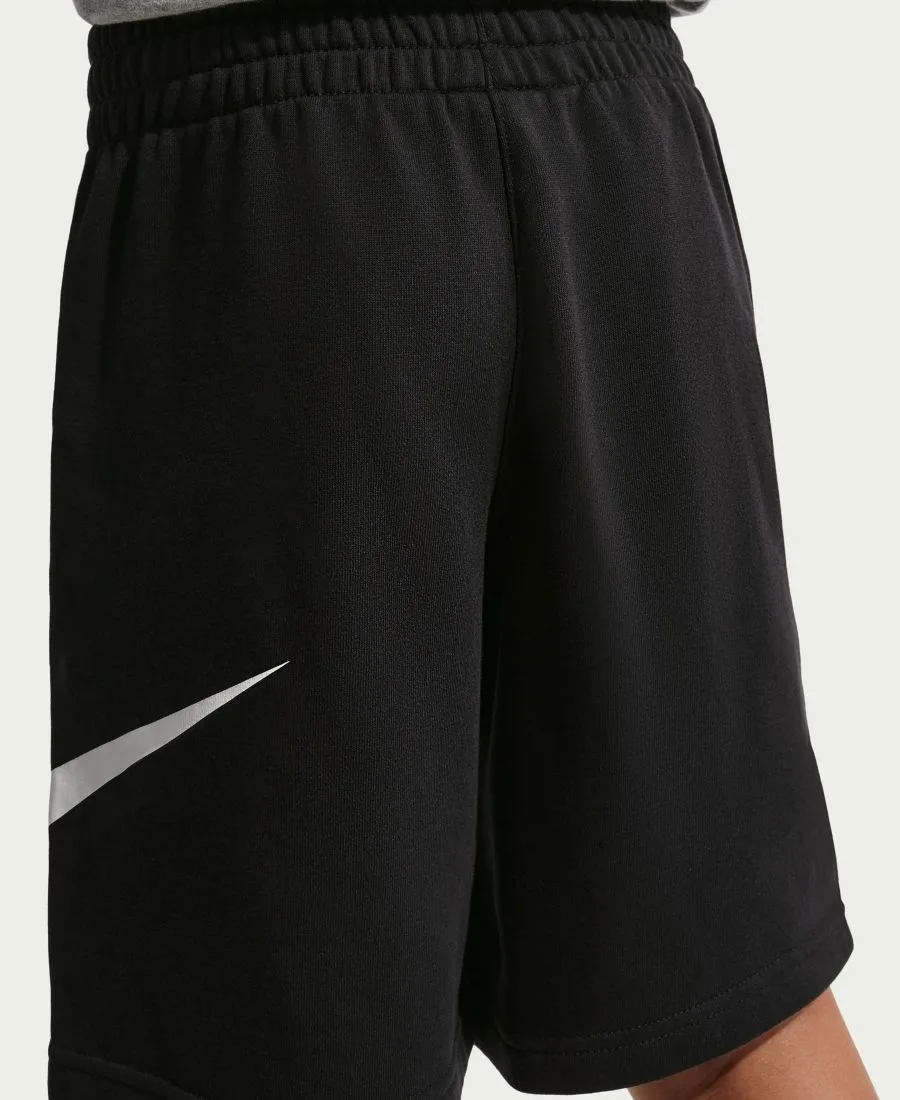 Детские спортивные шорты с логотипом клуба Nike, черный/белый — фото 3