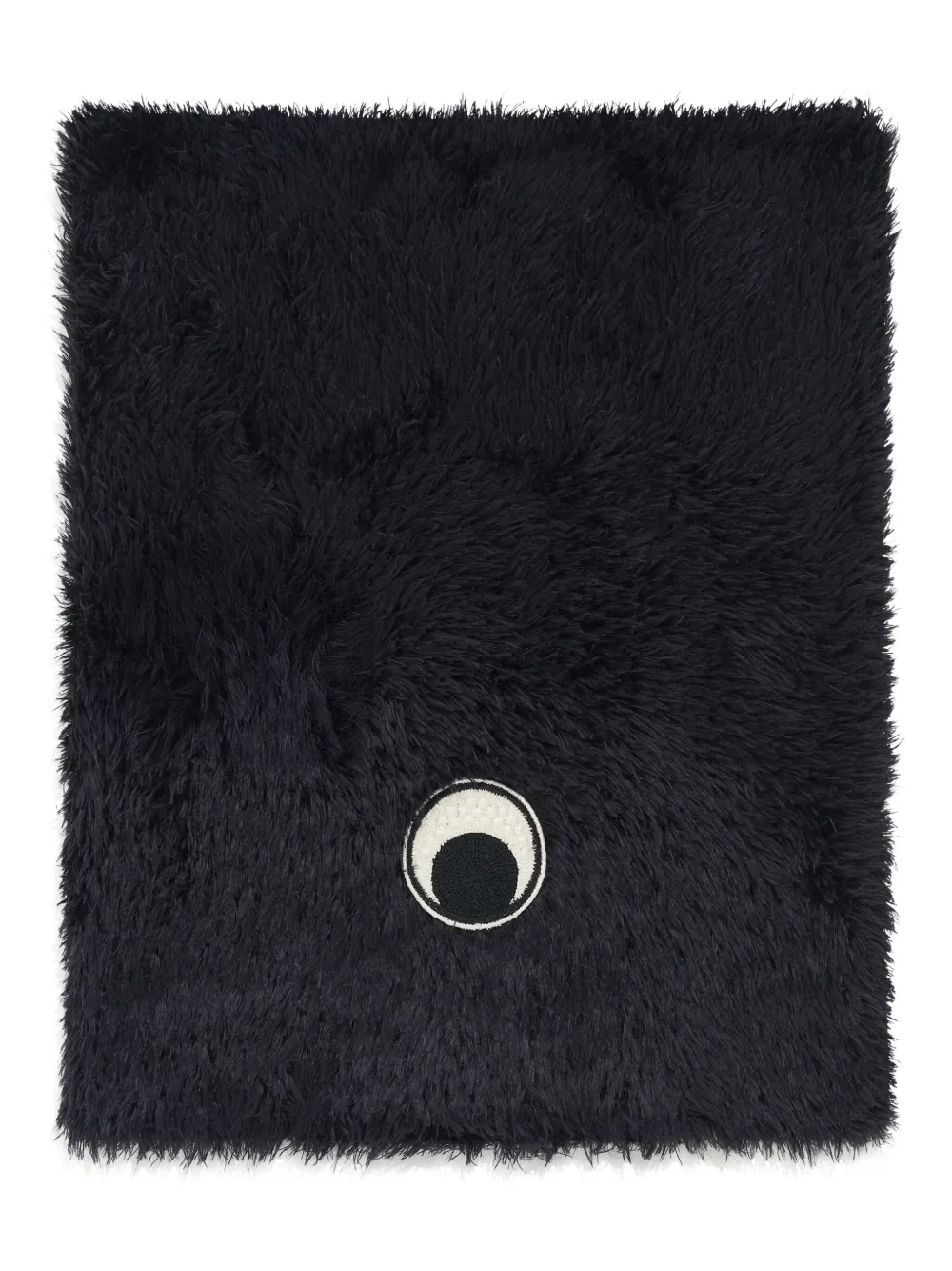 

Шарф из пушистой вязки Marine Serre, черный