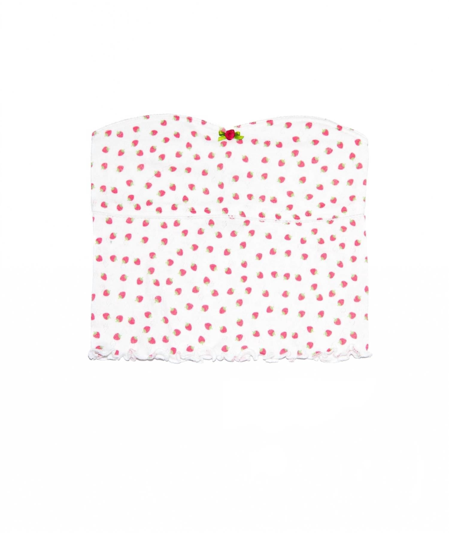

Топ Junior's Felicity с принтом клубники KatieJnyc, Strawberry Print